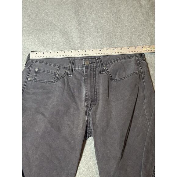 Levis 514 Jeans Mens W32 L34 Black Grey Straight Tapered White Tag Denim - Picture 2 of 15